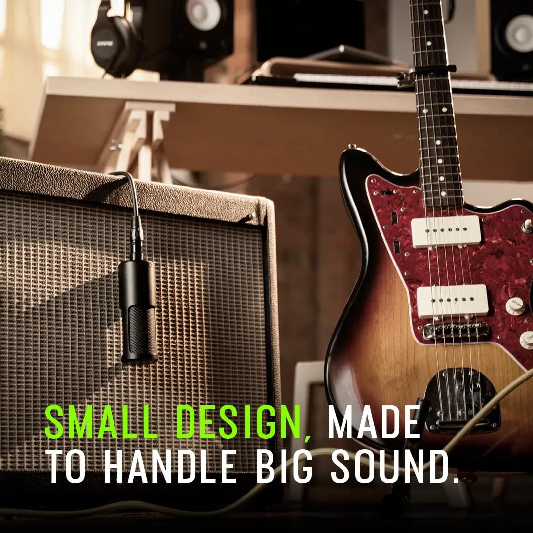 Shure SM4 Studio Recording Microphone, XLR Home Studio Condenser Mic Optimized for Soft Vocals to Loud Instruments with Mix-Read